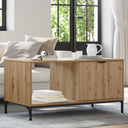 vidaXL Salontafel met lade Wit 90 x 49 x 46 cm Bewerkt hout