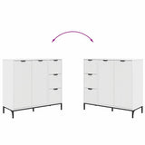vidaXL Dressoir met lade Wit 89,5 x 33 x 82 cm Bewerkt hout