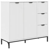 vidaXL Dressoir met lade Wit 89,5 x 33 x 82 cm Bewerkt hout
