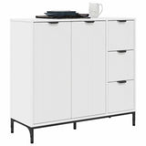 vidaXL Dressoir met lade Wit 89,5 x 33 x 82 cm Bewerkt hout