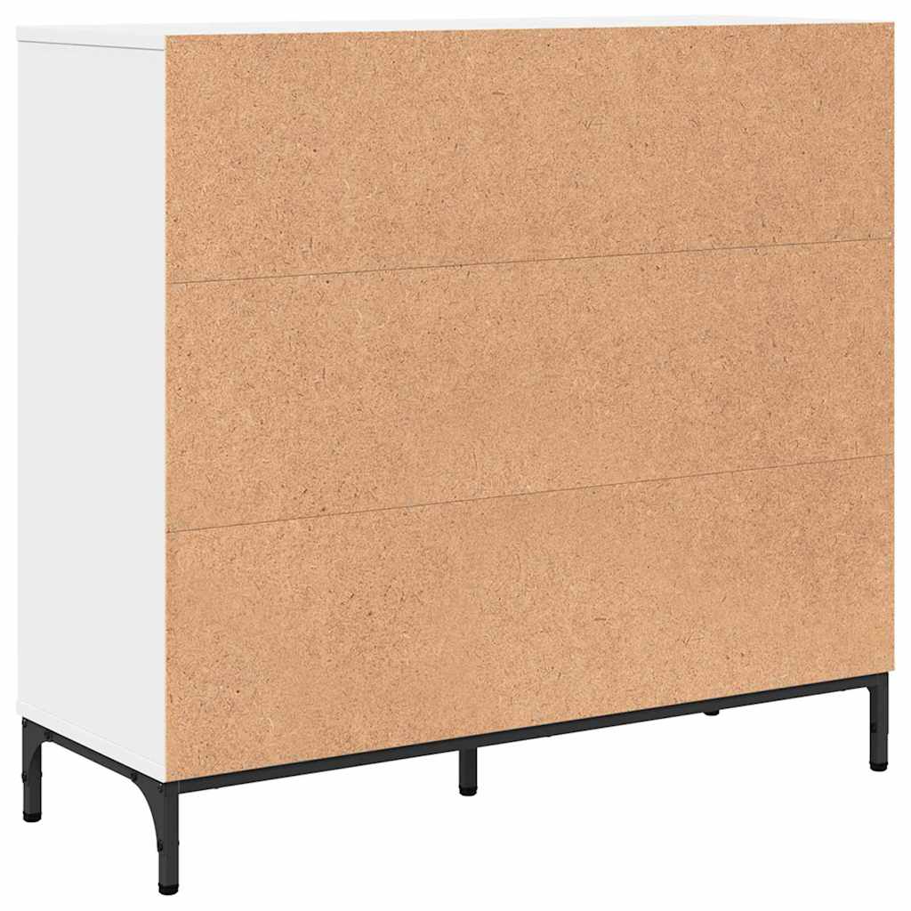 vidaXL Dressoir met lade Wit 89,5 x 33 x 82 cm Bewerkt hout