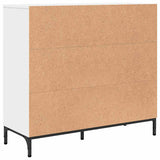vidaXL Dressoir met lade Wit 89,5 x 33 x 82 cm Bewerkt hout