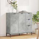 vidaXL Dressoir met lade Wit 89,5 x 33 x 82 cm Bewerkt hout