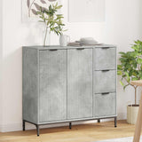vidaXL Dressoir met lade Wit 89,5 x 33 x 82 cm Bewerkt hout