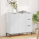 vidaXL Dressoir met lade Wit 89,5 x 33 x 82 cm Bewerkt hout