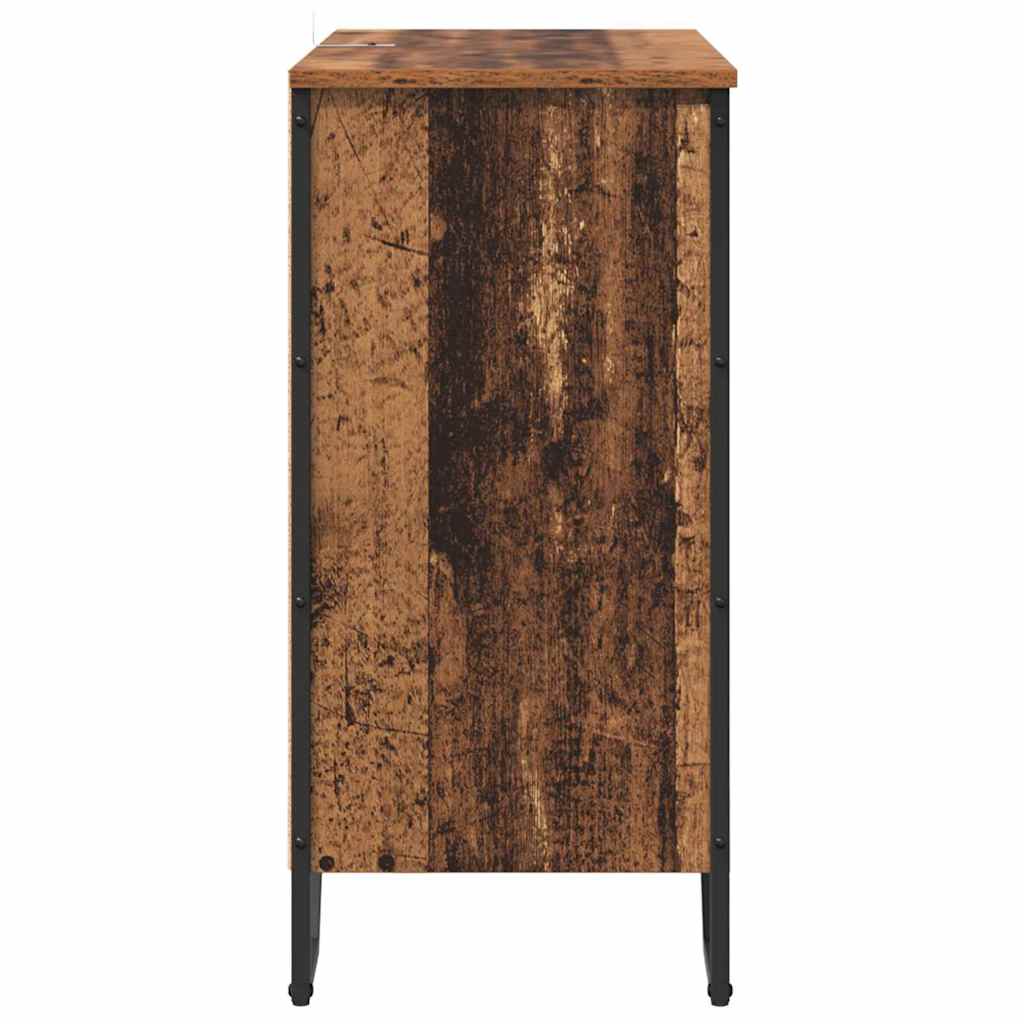 vidaXL Dressoir 78x35,5x74,5 cm bewerkt hout sonoma eikenkleurig