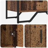vidaXL Dressoir 78x35,5x74,5 cm bewerkt hout sonoma eikenkleurig