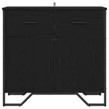 vidaXL Dressoir 79.5x35,5x74,5 cm bewerkt hout gerookt eikenkleurig