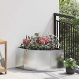vidaXL Hoek Plantenbak Wit 60 x 60 x 35 cm Staal