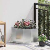 vidaXL Hoek Plantenbak Wit 60 x 60 x 35 cm Staal