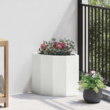 vidaXL Hoek Plantenbak Wit 60 x 60 x 35 cm Staal