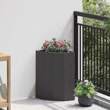 vidaXL Hoek Plantenbak Wit 60 x 60 x 35 cm Staal