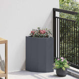 vidaXL Hoek Plantenbak Wit 60 x 60 x 35 cm Staal
