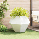 vidaXL Plantenbak Zwart 100 x 100 x 80 cm Staal