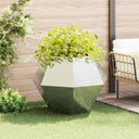 vidaXL Plantenbak Zwart 100 x 100 x 80 cm Staal