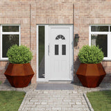 vidaXL Plantenbak Zwart 100 x 100 x 80 cm Staal