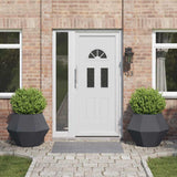 vidaXL Plantenbak Zwart 100 x 100 x 80 cm Staal