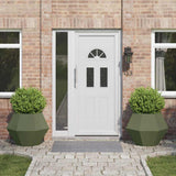 vidaXL Plantenbak Zwart 100 x 100 x 80 cm Staal
