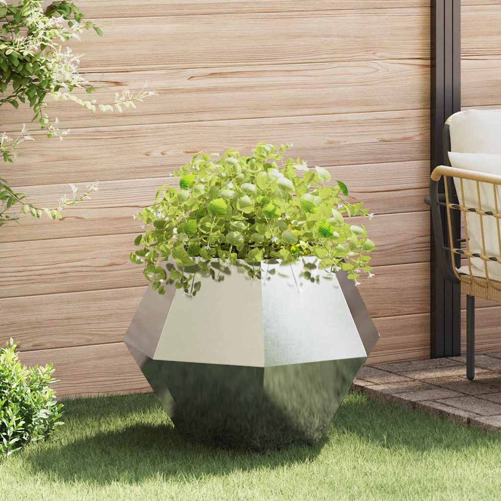 vidaXL Plantenbak Zwart 100 x 100 x 80 cm Staal