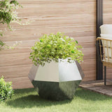 vidaXL Plantenbak Zwart 100 x 100 x 80 cm Staal
