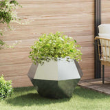 vidaXL Plantenbak Zwart 100 x 100 x 80 cm Staal