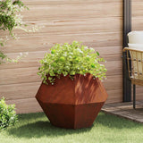 vidaXL Plantenbak Zwart 100 x 100 x 80 cm Staal