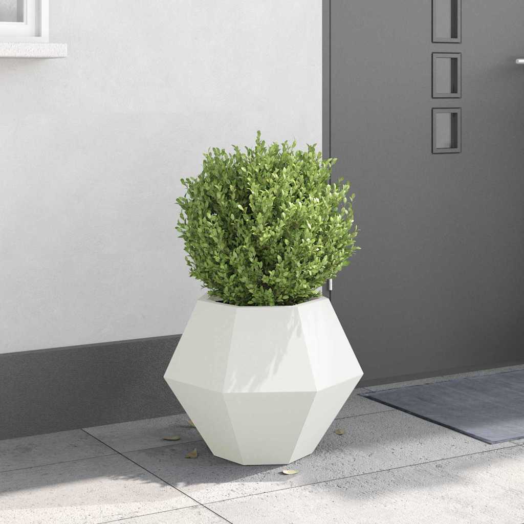 vidaXL Plantenbak Zwart 100 x 100 x 80 cm Staal