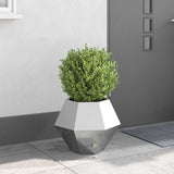 vidaXL Plantenbak Zwart 100 x 100 x 80 cm Staal