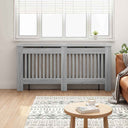 vidaXL Radiatorombouw 112 cm MDF wit