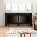 vidaXL Radiatorombouw 112 cm MDF wit