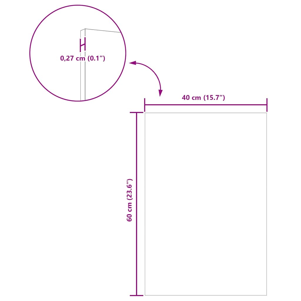 vidaXL Decor Panels 12 pcs Wit 40 x 60 x 0.27 cm Bewerkt hout