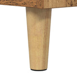 vidaXL Nachtkastje met massief grenenhouten poten 40x35x50 cm wit