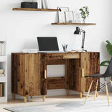 vidaXL Bureau 140x50x75 cm bewerkt hout wit