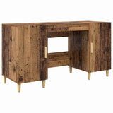 vidaXL Bureau 140x50x75 cm bewerkt hout wit