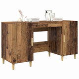 vidaXL Bureau 140x50x75 cm bewerkt hout wit