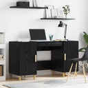 vidaXL Bureau 140x50x75 cm bewerkt hout wit