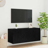vidaXL TV cabinet with LED lights 30.5x35x30 cm white