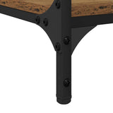 vidaXL Desk 140x50x75 cm Metal and Engineered Wood Sonoma Oak Colour