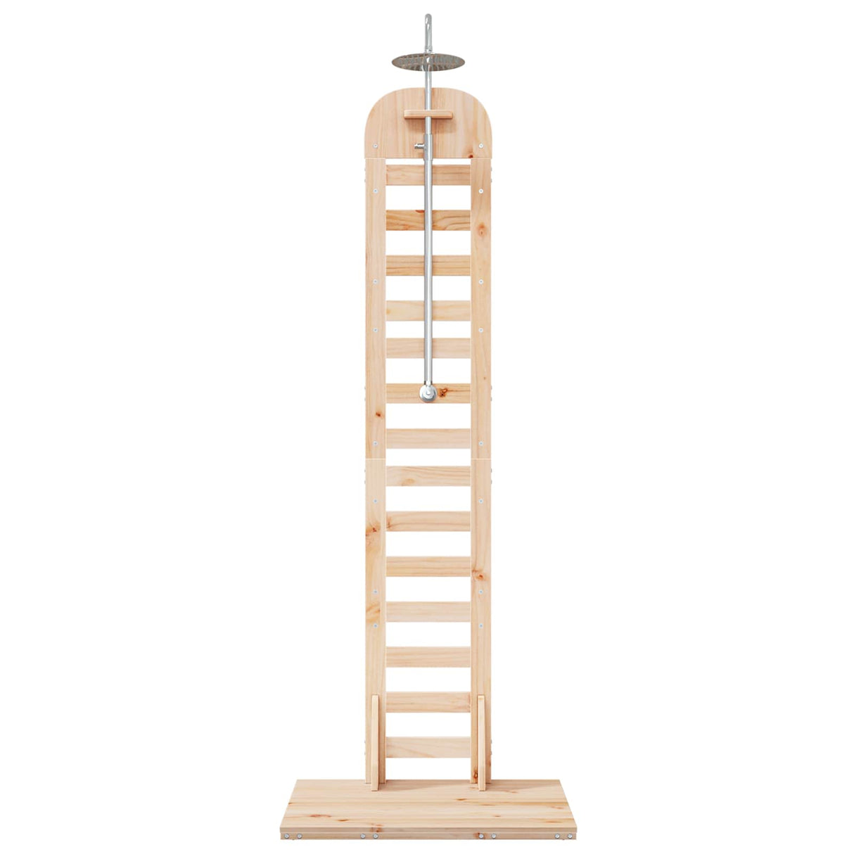 vidaXL Buitendouche 223 cm Massief grenenhout en roestvrijstaal