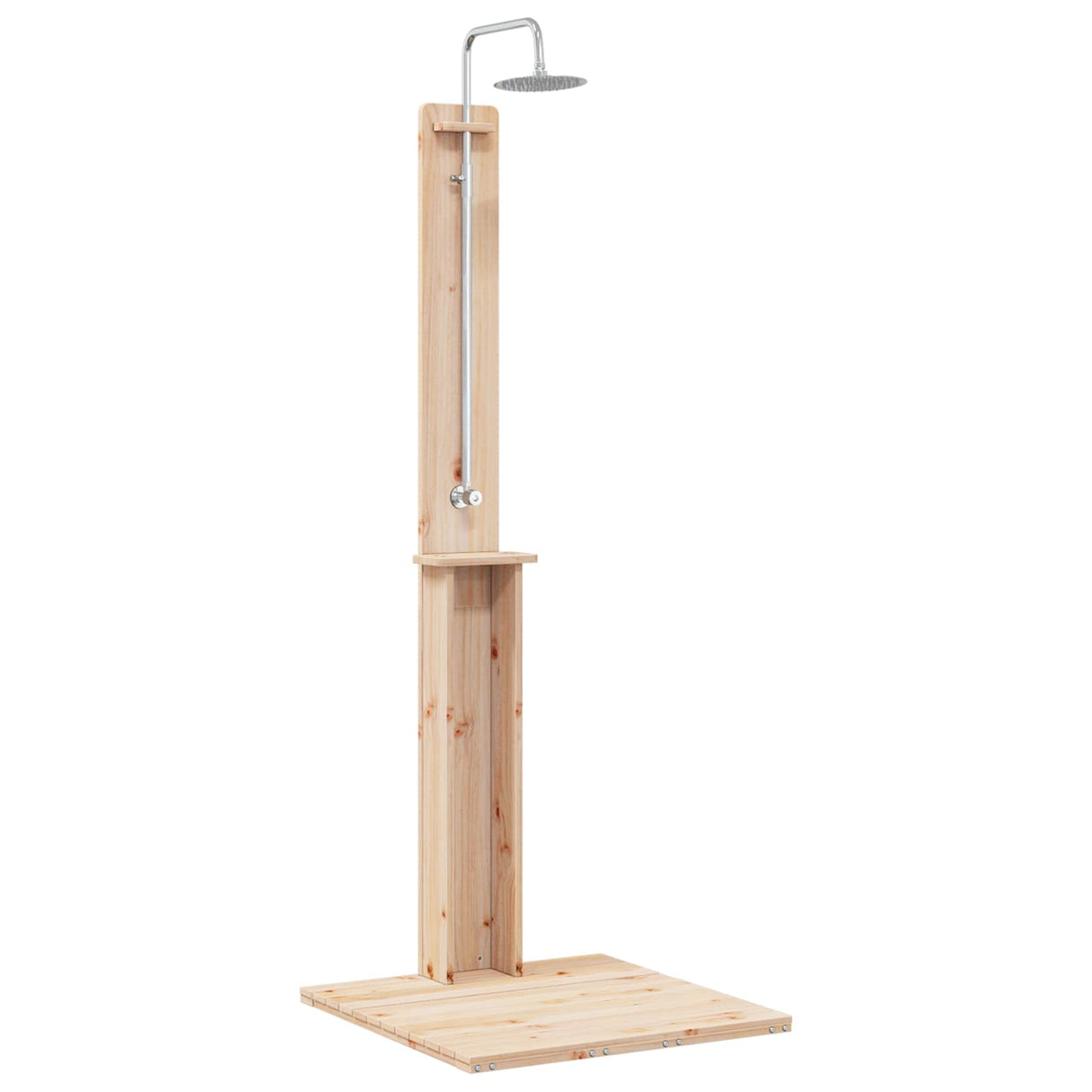 vidaXL Buitendouche 206 cm Massief grenenhout en roestvrijstaal