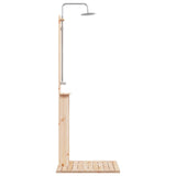 vidaXL Buitendouche 206 cm Massief grenenhout en roestvrijstaal