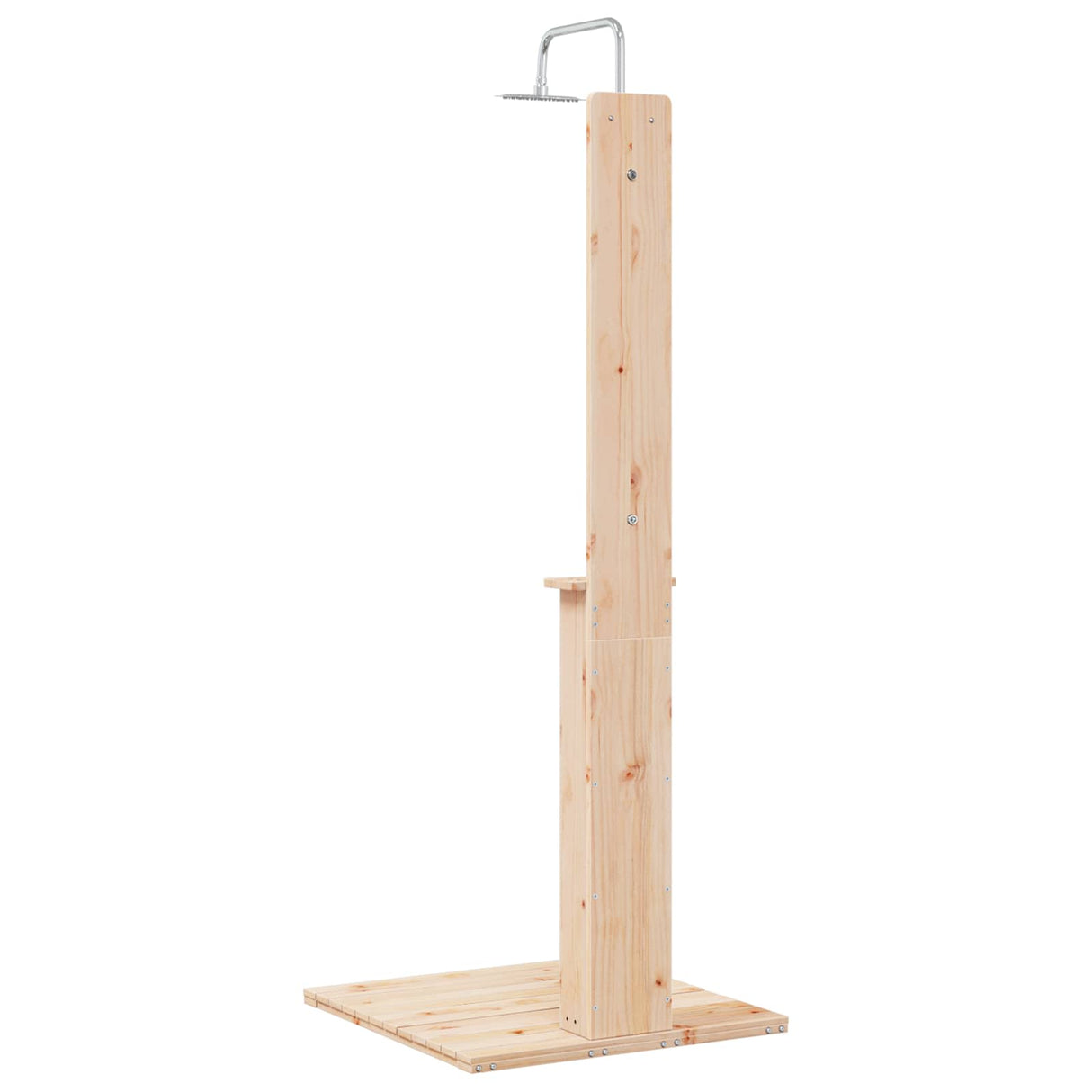vidaXL Buitendouche 206 cm Massief grenenhout en roestvrijstaal
