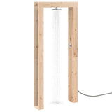 vidaXL Buitendouche 226 cm Massief grenenhout en roestvrijstaal