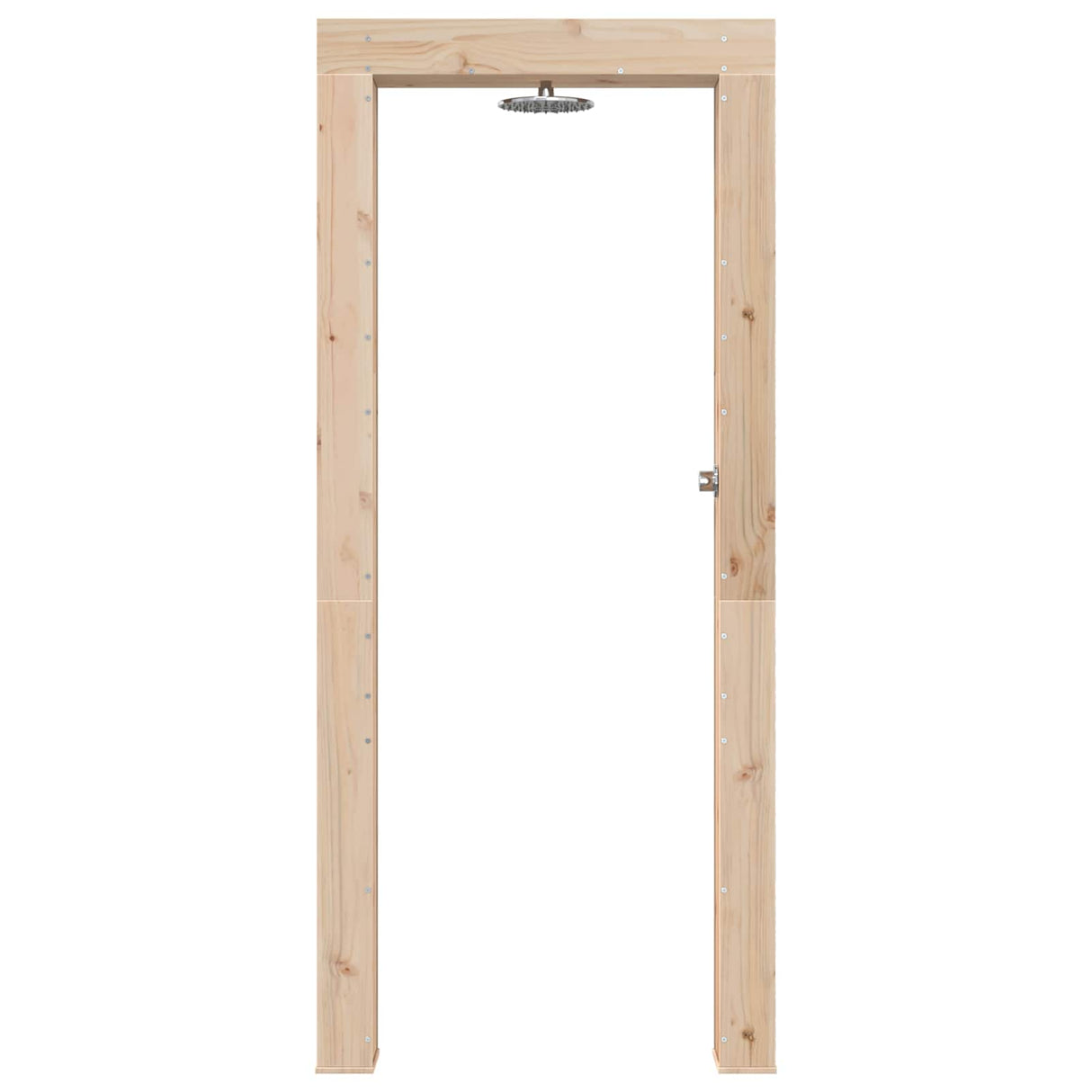 vidaXL Buitendouche 226 cm Massief grenenhout en roestvrijstaal