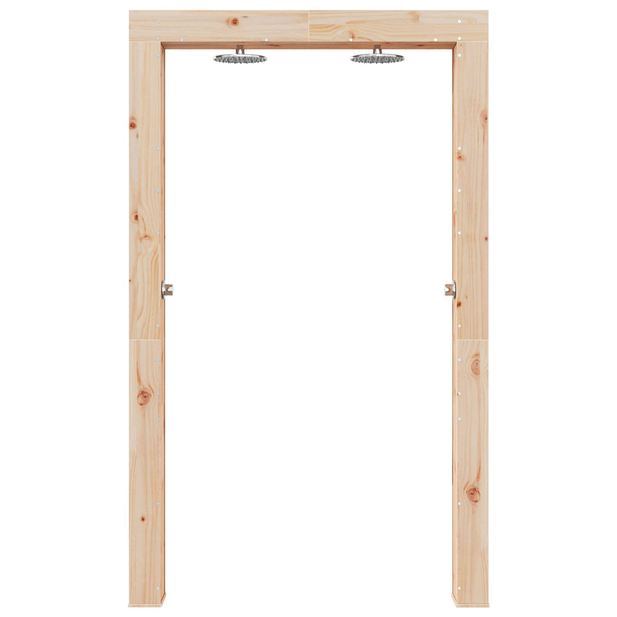 vidaXL Buitendouche 226 cm Massief grenenhout en roestvrijstaal