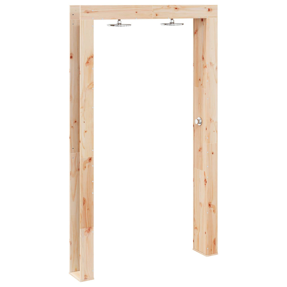 vidaXL Buitendouche 226 cm Massief grenenhout en roestvrijstaal