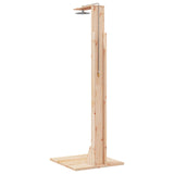 vidaXL Buitendouche 214,5 cm Massief grenenhout en roestvrijstaal