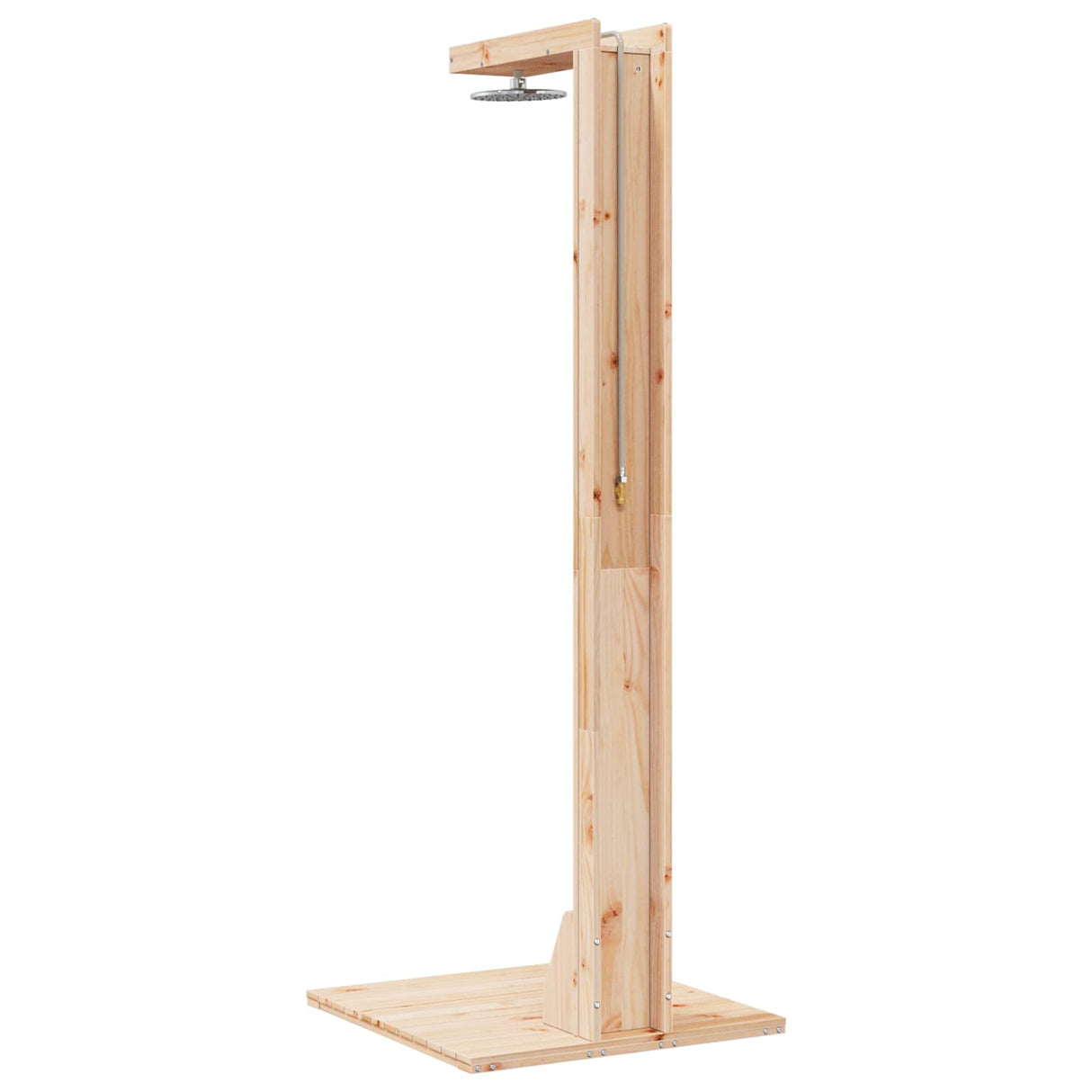 vidaXL Buitendouche 210 cm Massief grenenhout en roestvrijstaal