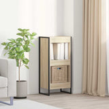 vidaXL Bookcase 2 pcs Black Oak 80 x 30 x 155 cm Engineered wood