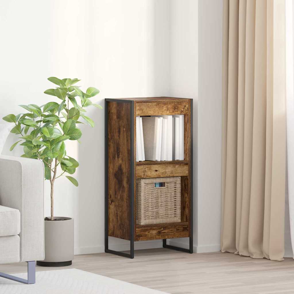 vidaXL Bookcase 2 pcs Black Oak 80 x 30 x 155 cm Engineered wood